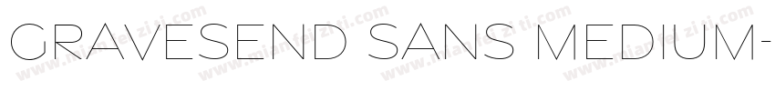 Gravesend Sans Medium字体转换